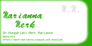 marianna merk business card